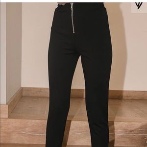 Lulus high waisted zipper leggings